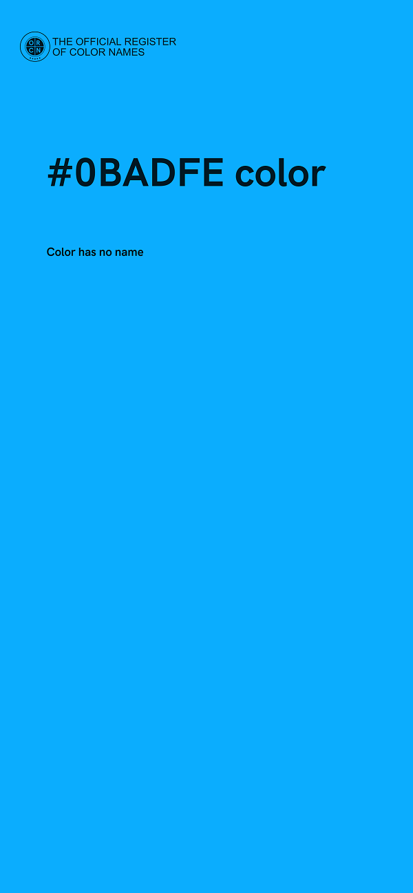 #0BADFE color image