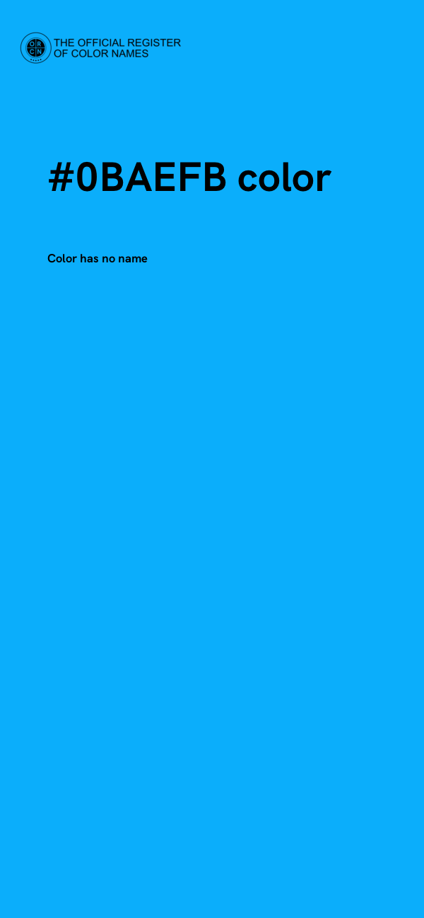 #0BAEFB color image