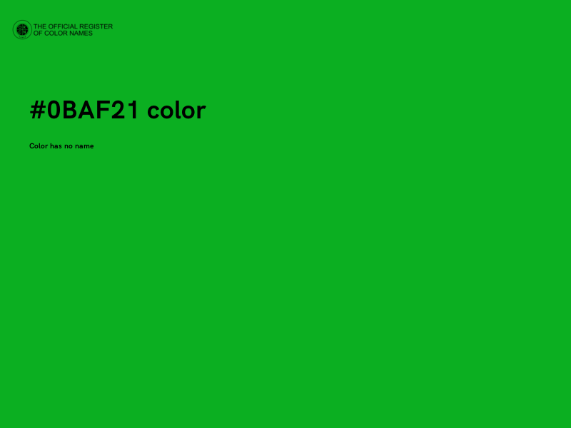 #0BAF21 color image