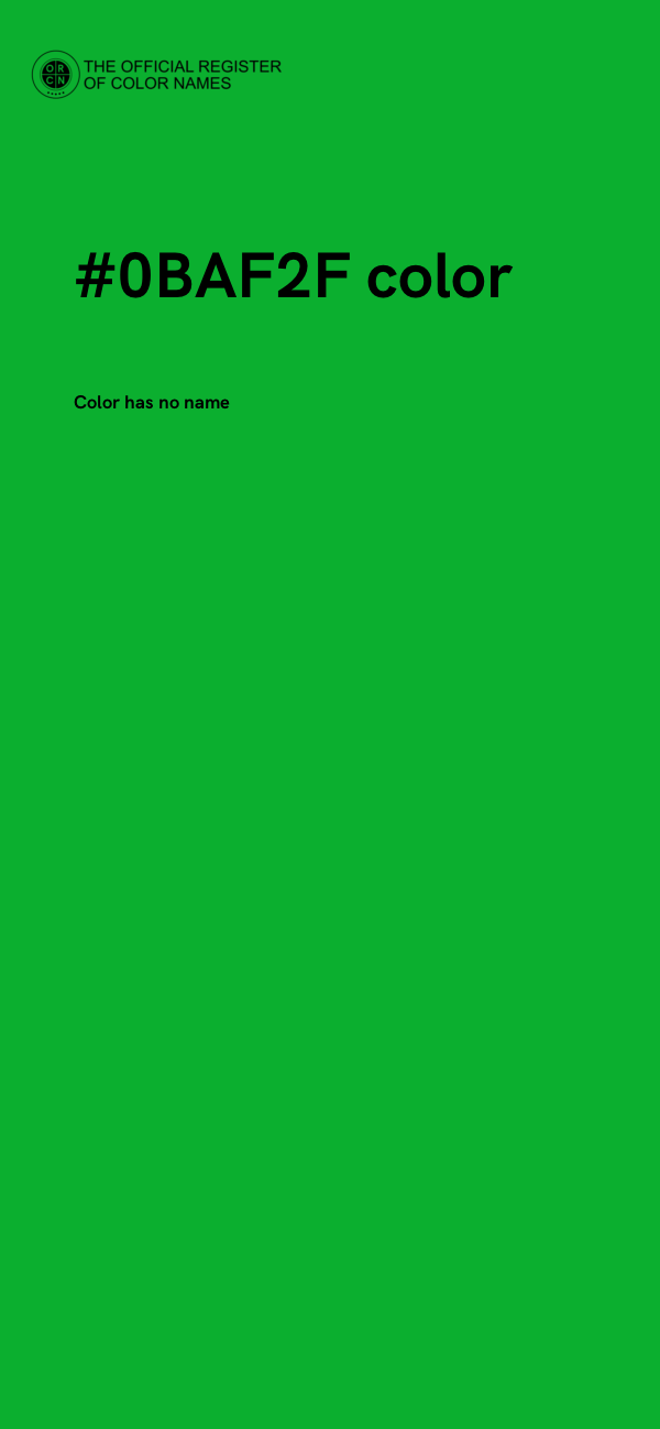 #0BAF2F color image