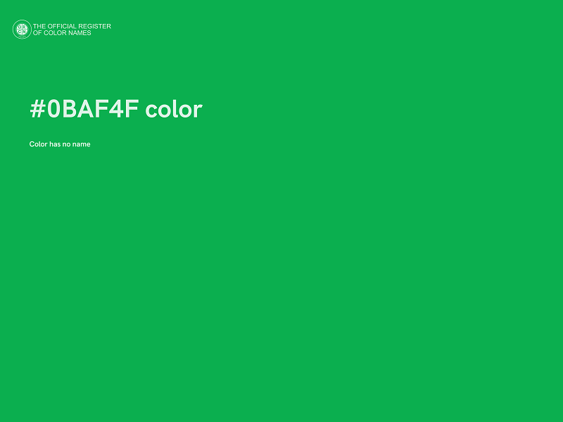 #0BAF4F color image