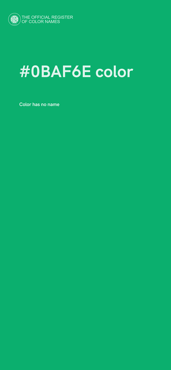 #0BAF6E color image