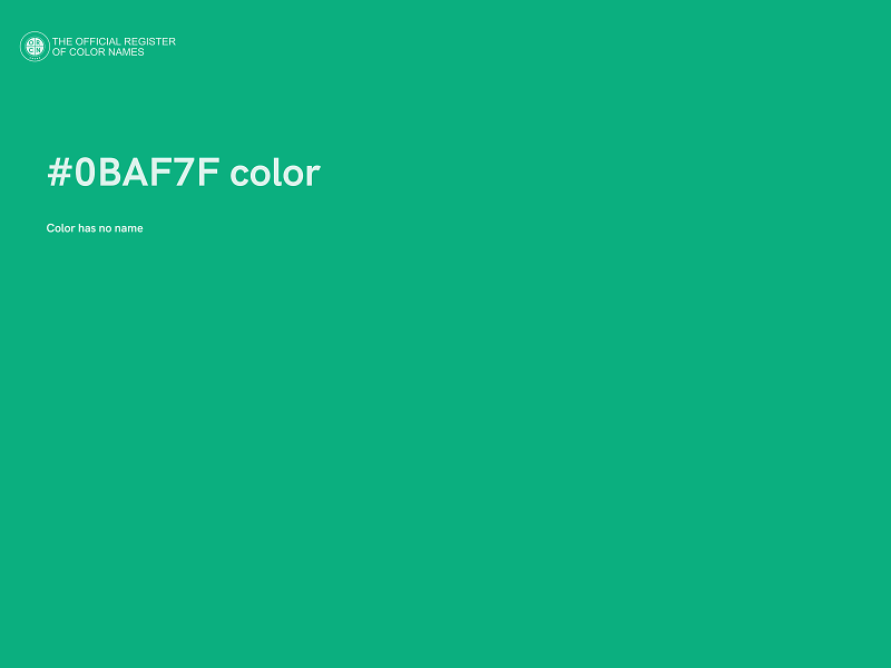 #0BAF7F color image