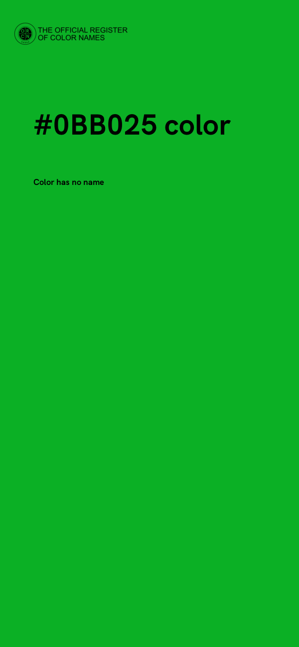 #0BB025 color image