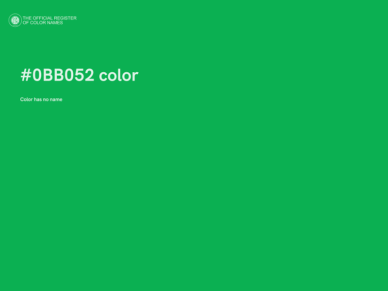 #0BB052 color image
