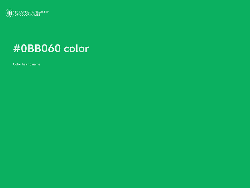 #0BB060 color image