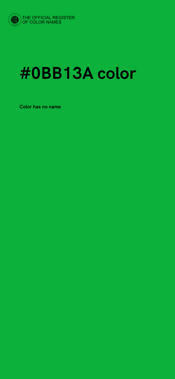 #0BB13A color image