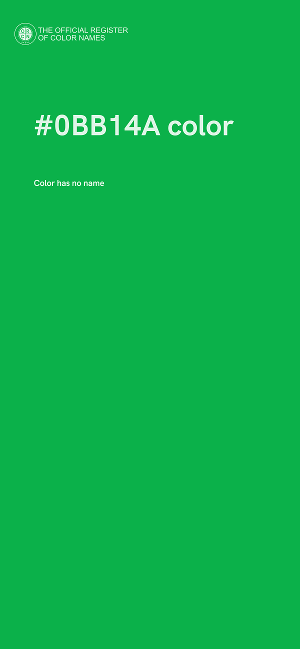 #0BB14A color image