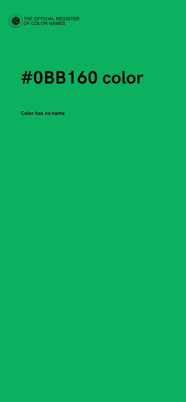 #0BB160 color image