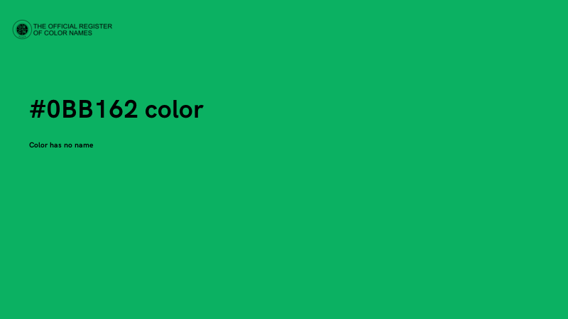 #0BB162 color image