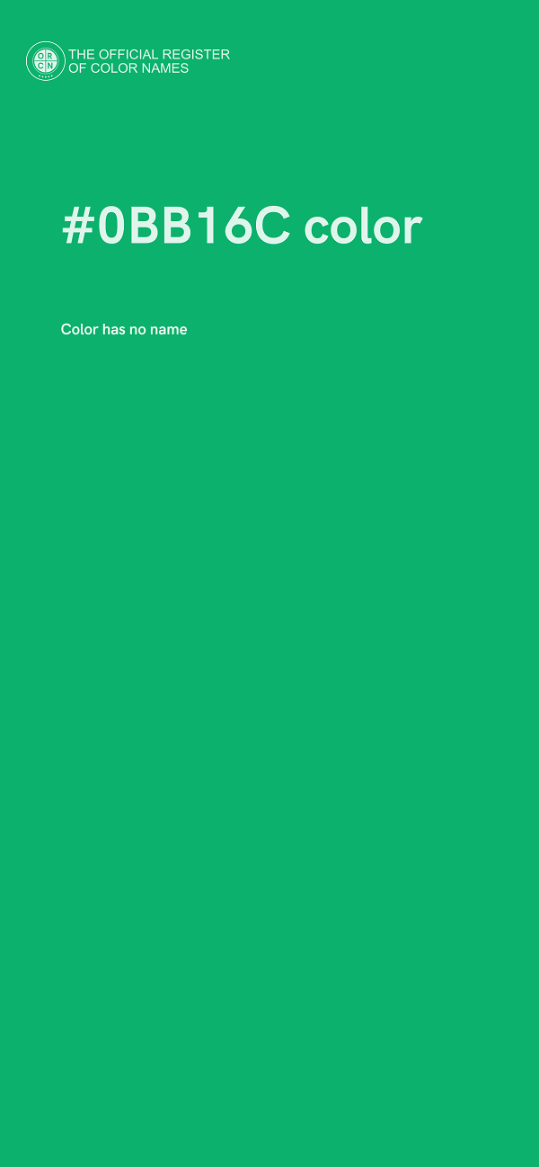 #0BB16C color image