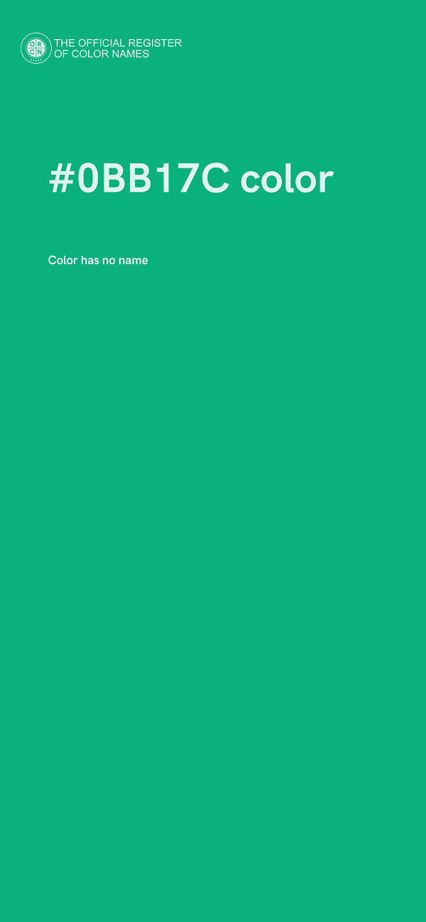 #0BB17C color image