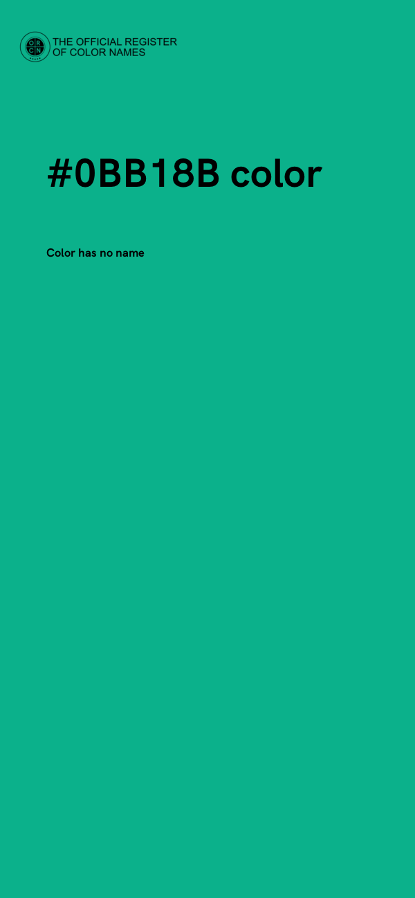 #0BB18B color image