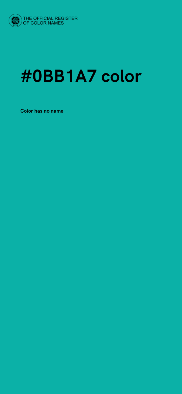 #0BB1A7 color image