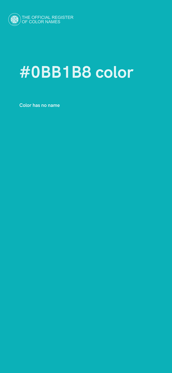 #0BB1B8 color image