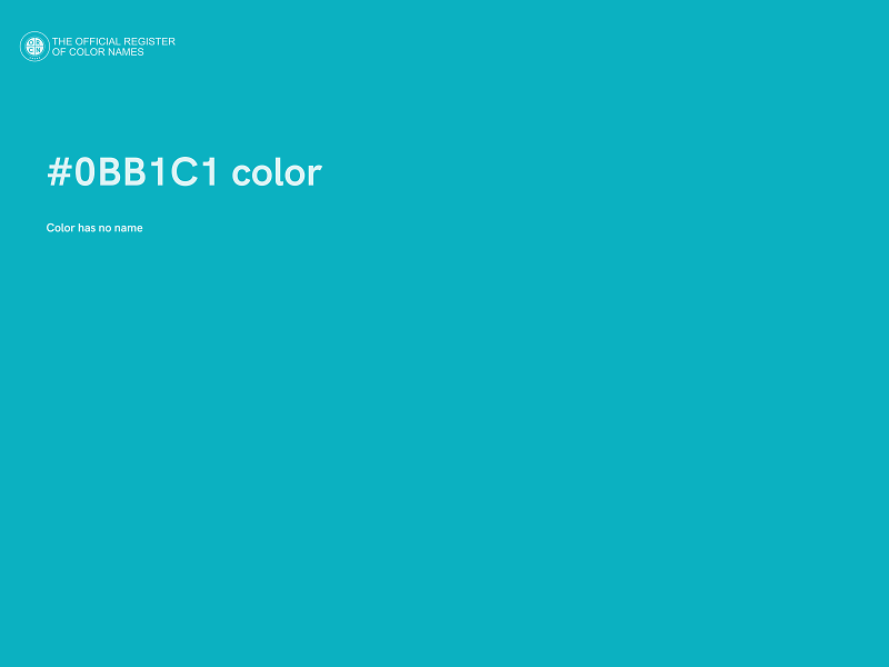 #0BB1C1 color image