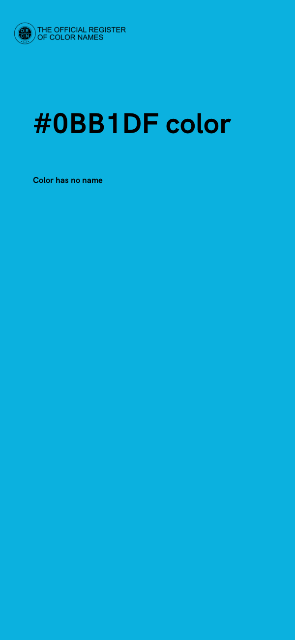 #0BB1DF color image