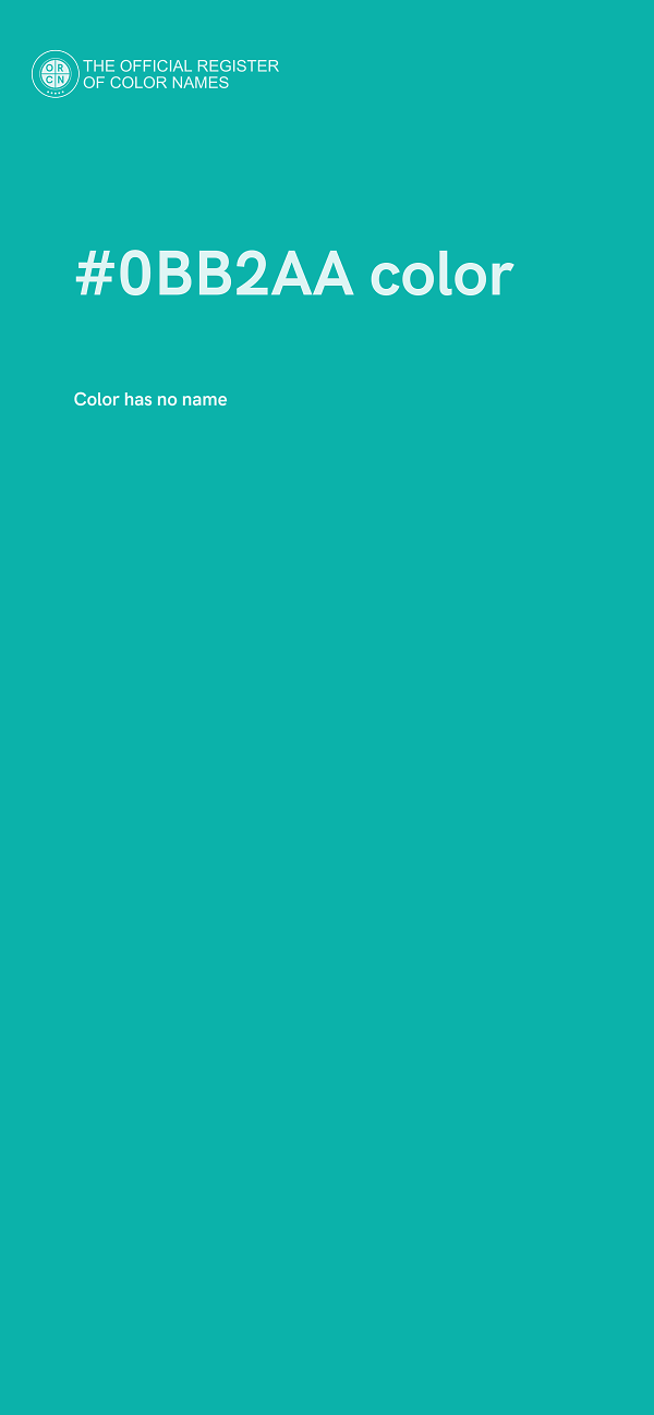 #0BB2AA color image