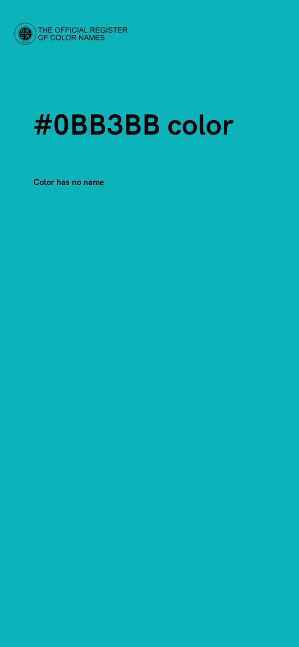 #0BB3BB color image