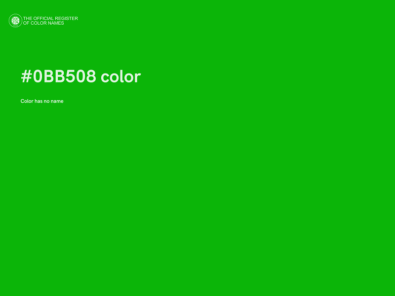 #0BB508 color image