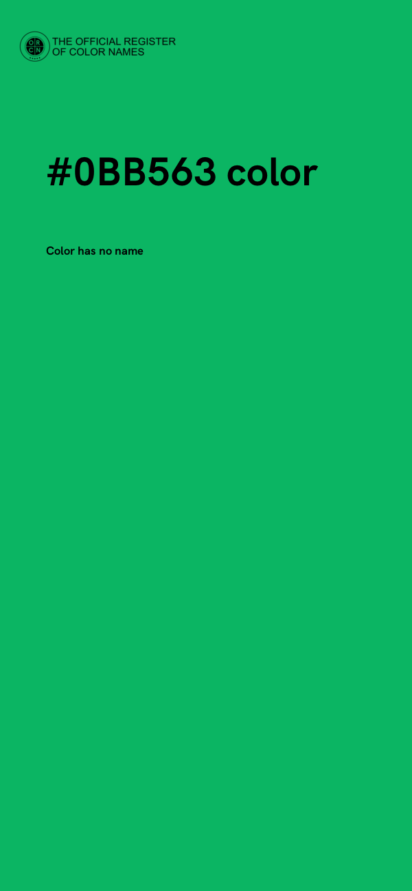 #0BB563 color image