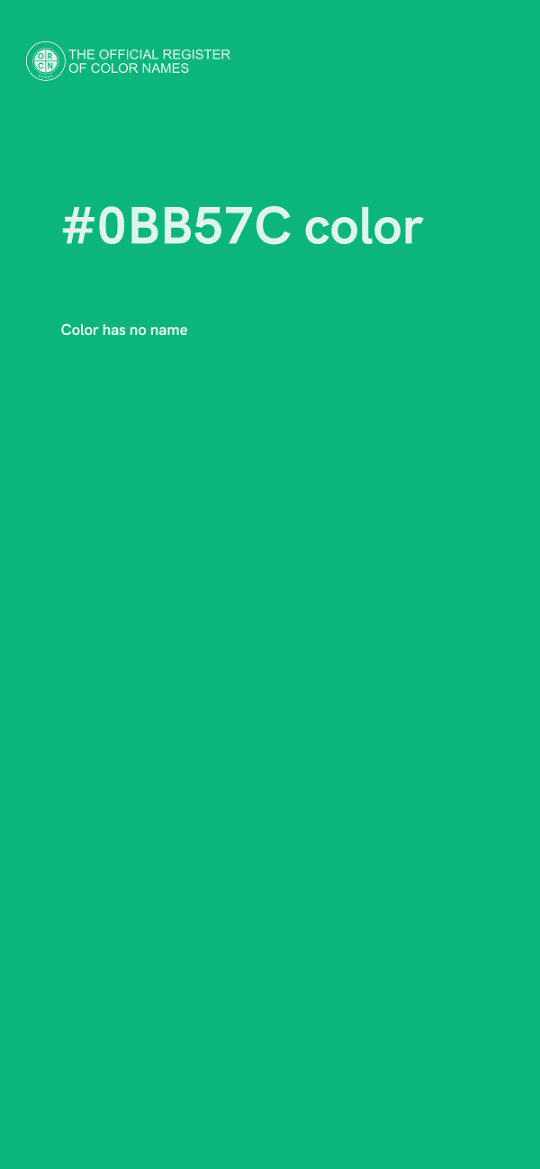 #0BB57C color image