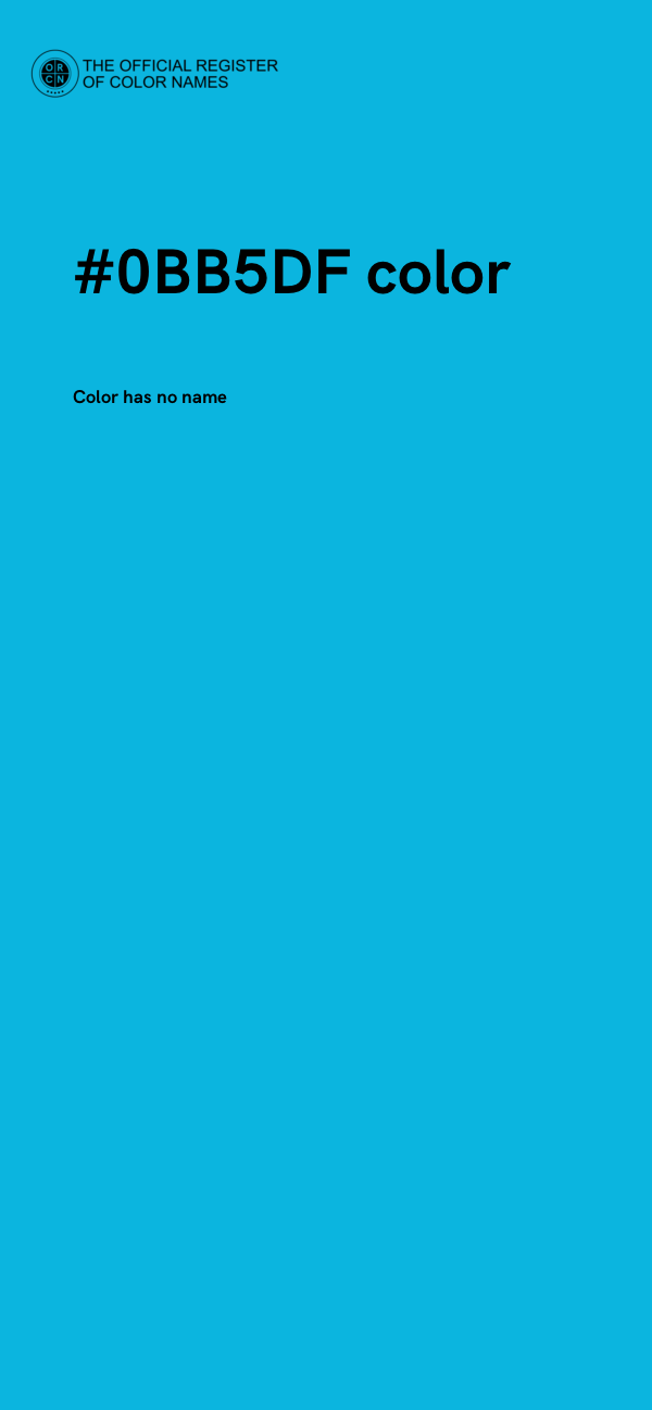 #0BB5DF color image