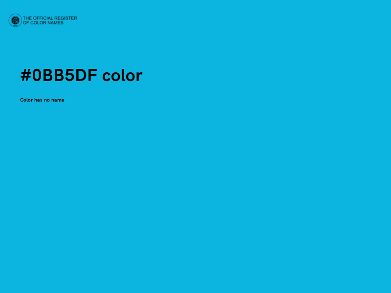 #0BB5DF color image