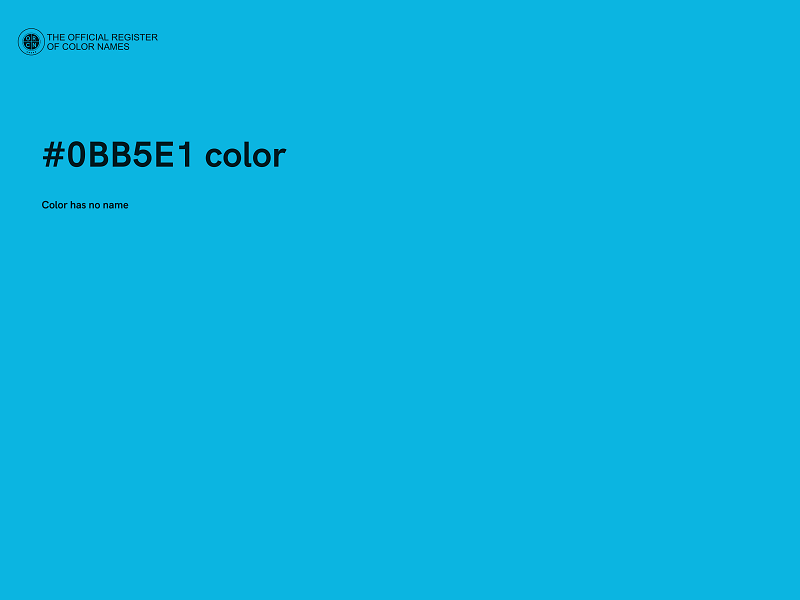 #0BB5E1 color image