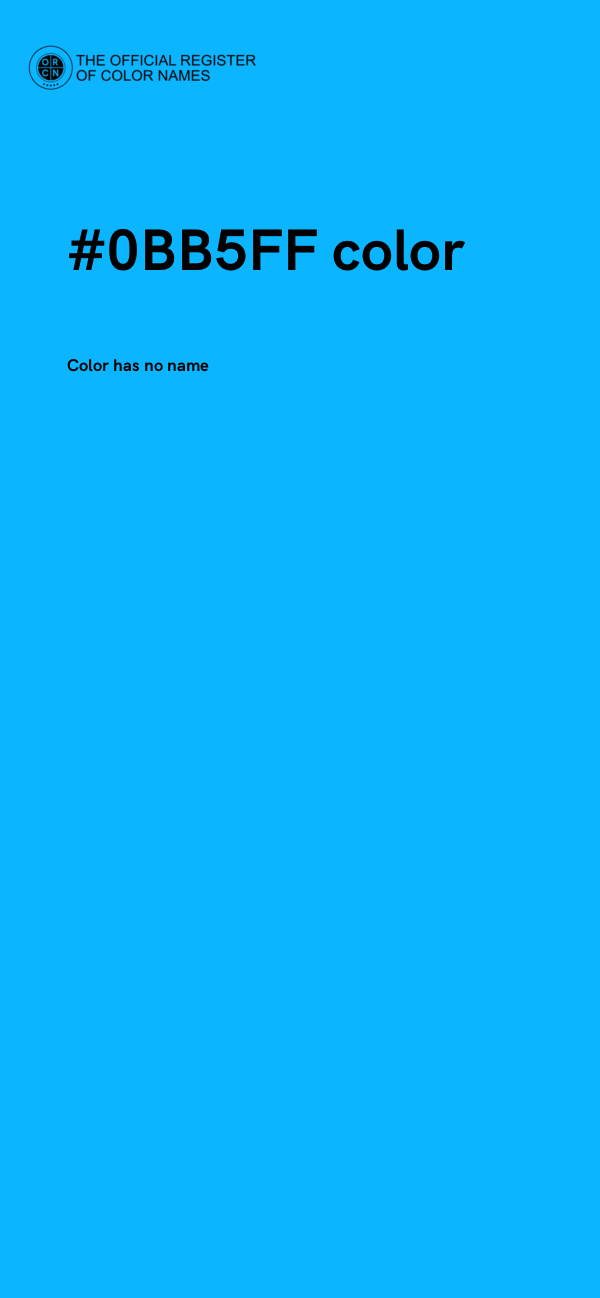 #0BB5FF color image
