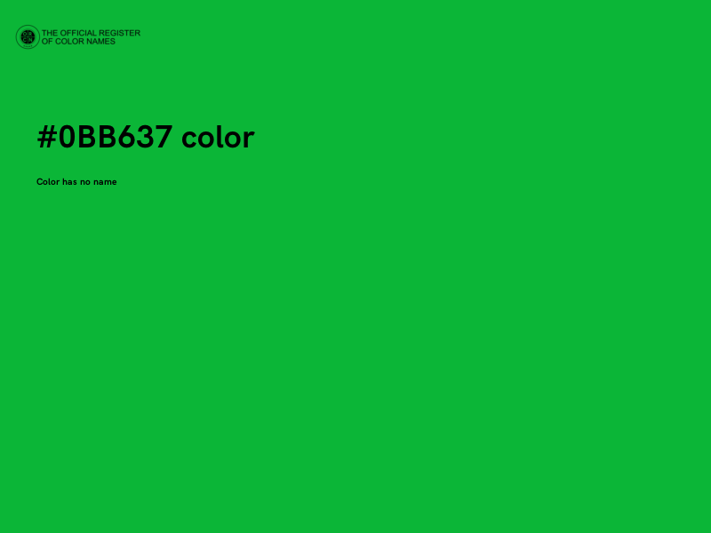 #0BB637 color image