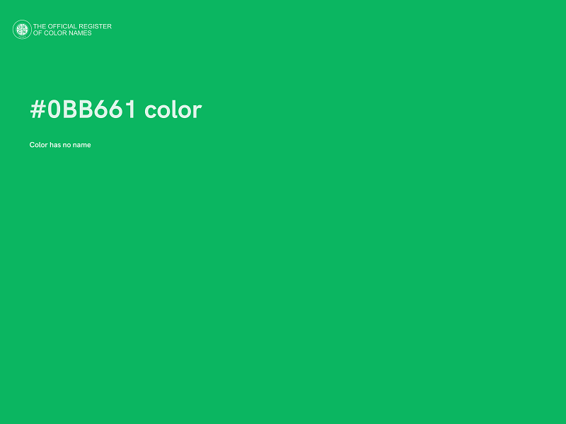 #0BB661 color image