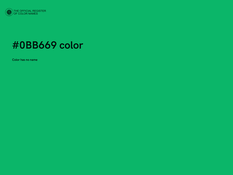 #0BB669 color image