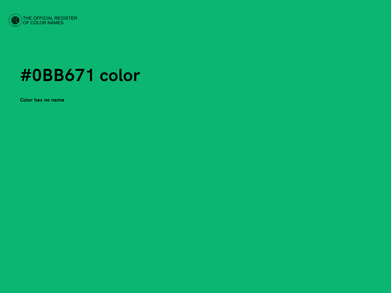#0BB671 color image