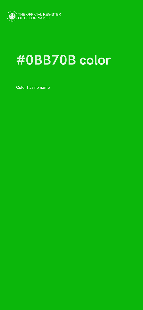 #0BB70B color image