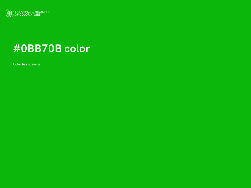 #0BB70B color image
