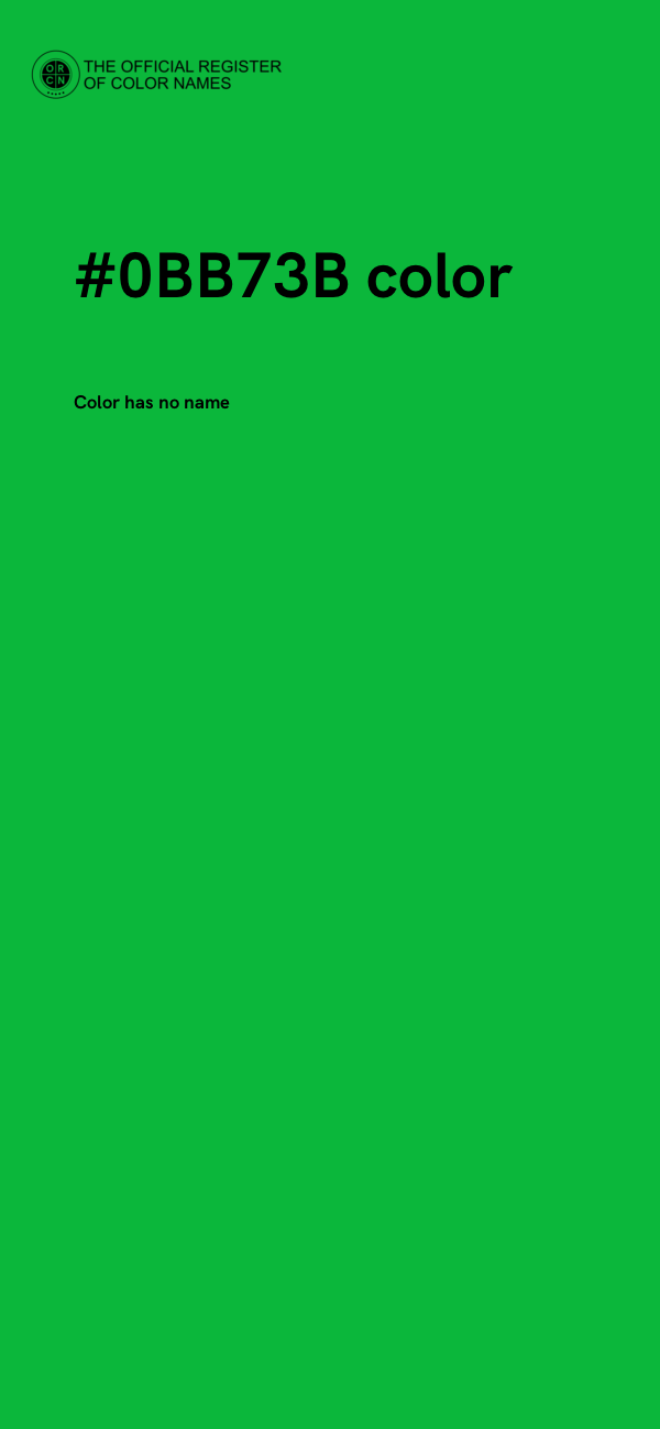 #0BB73B color image
