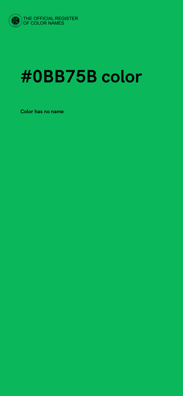 #0BB75B color image