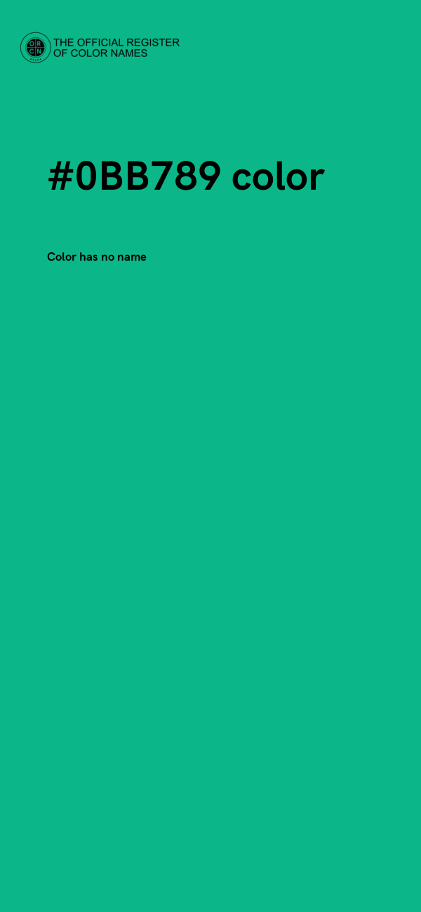#0BB789 color image