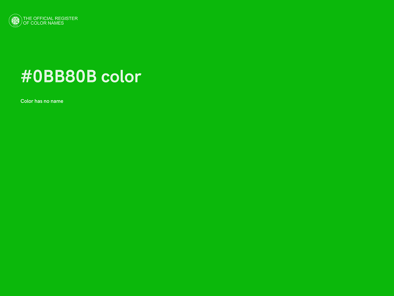 #0BB80B color image