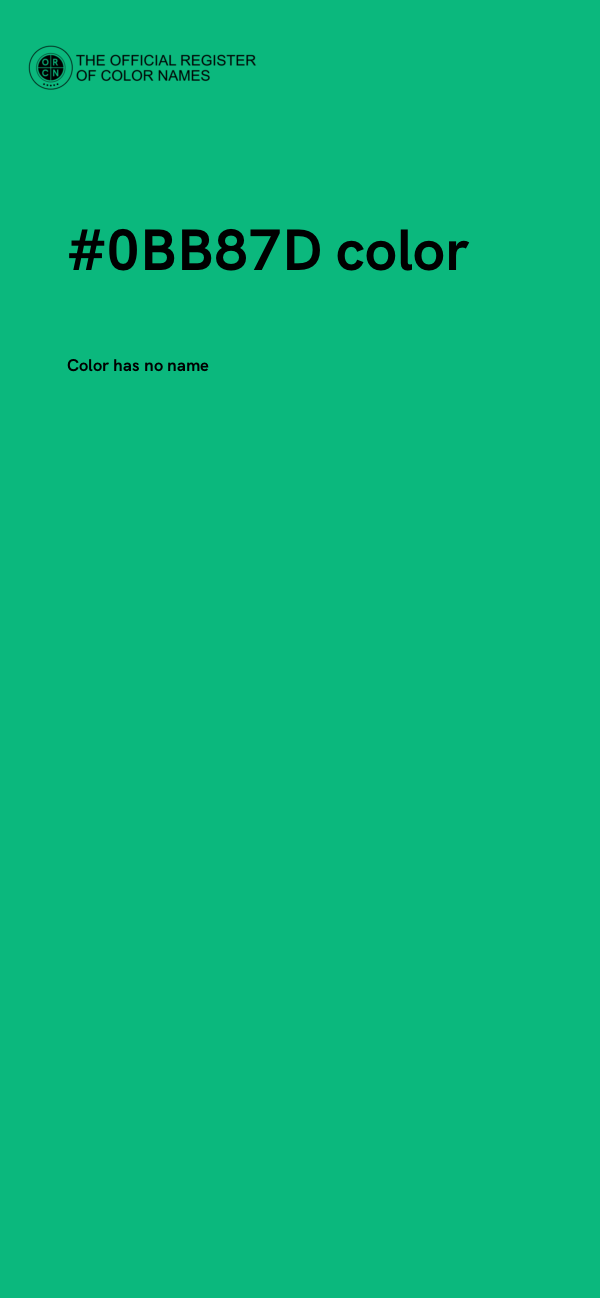 #0BB87D color image