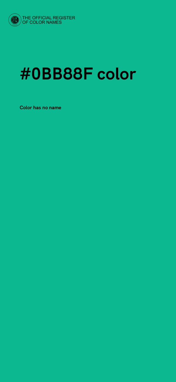 #0BB88F color image