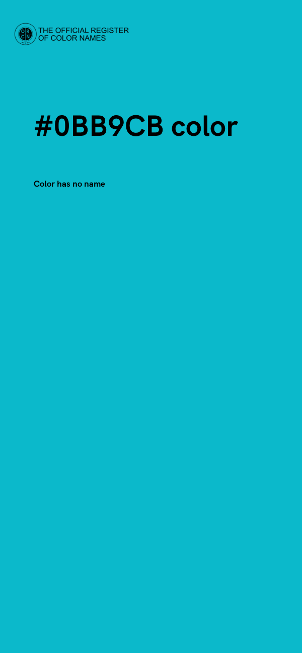 #0BB9CB color image