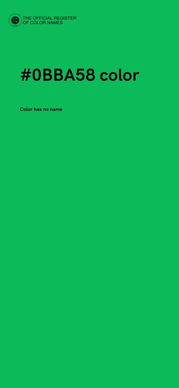 #0BBA58 color image