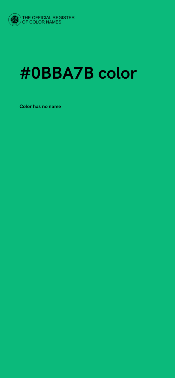 #0BBA7B color image