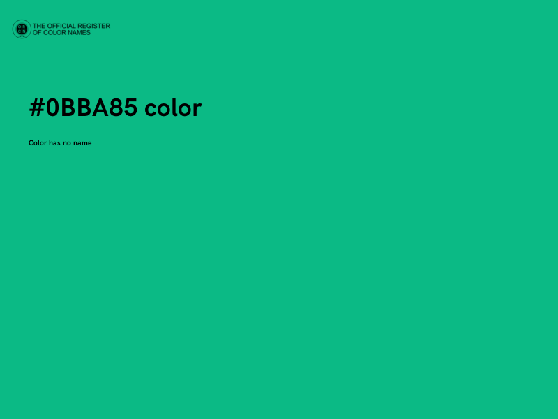 #0BBA85 color image