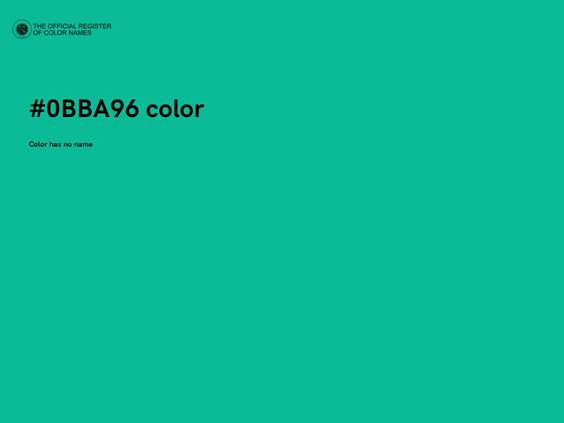 #0BBA96 color image