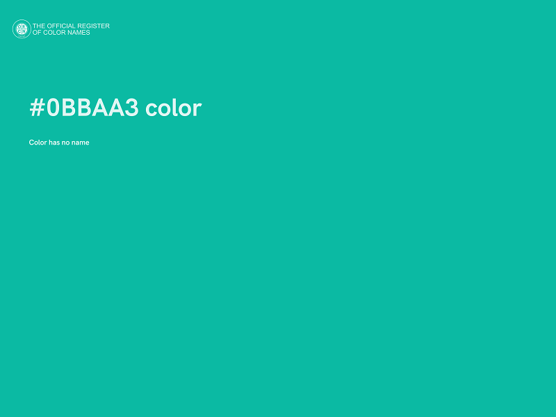 #0BBAA3 color image