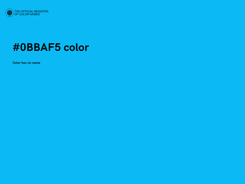 #0BBAF5 color image