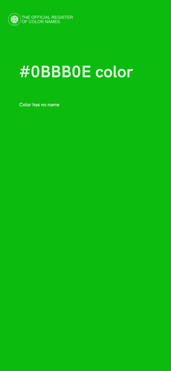#0BBB0E color image